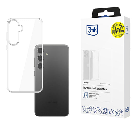 Funda para Samsung Galaxy S25+ S936, 3MK, Clear, Transparente