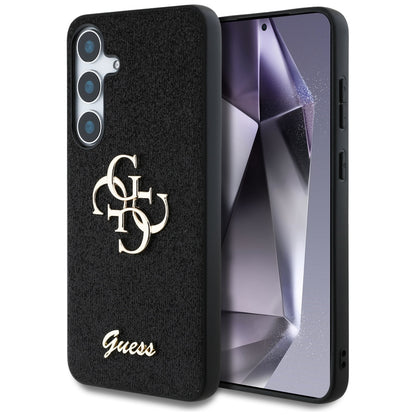 Funda para Samsung Galaxy S25+ S936, Guess, Glitter Big 4G Script, Negra