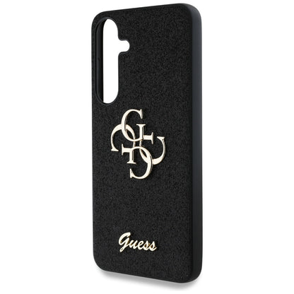Funda para Samsung Galaxy S25+ S936, Guess, Glitter Big 4G Script, Negra