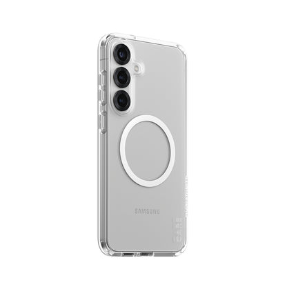 Funda para Samsung Galaxy S25+ S936, PanzerGlass, Care Urban Combat, Transparente Blanca