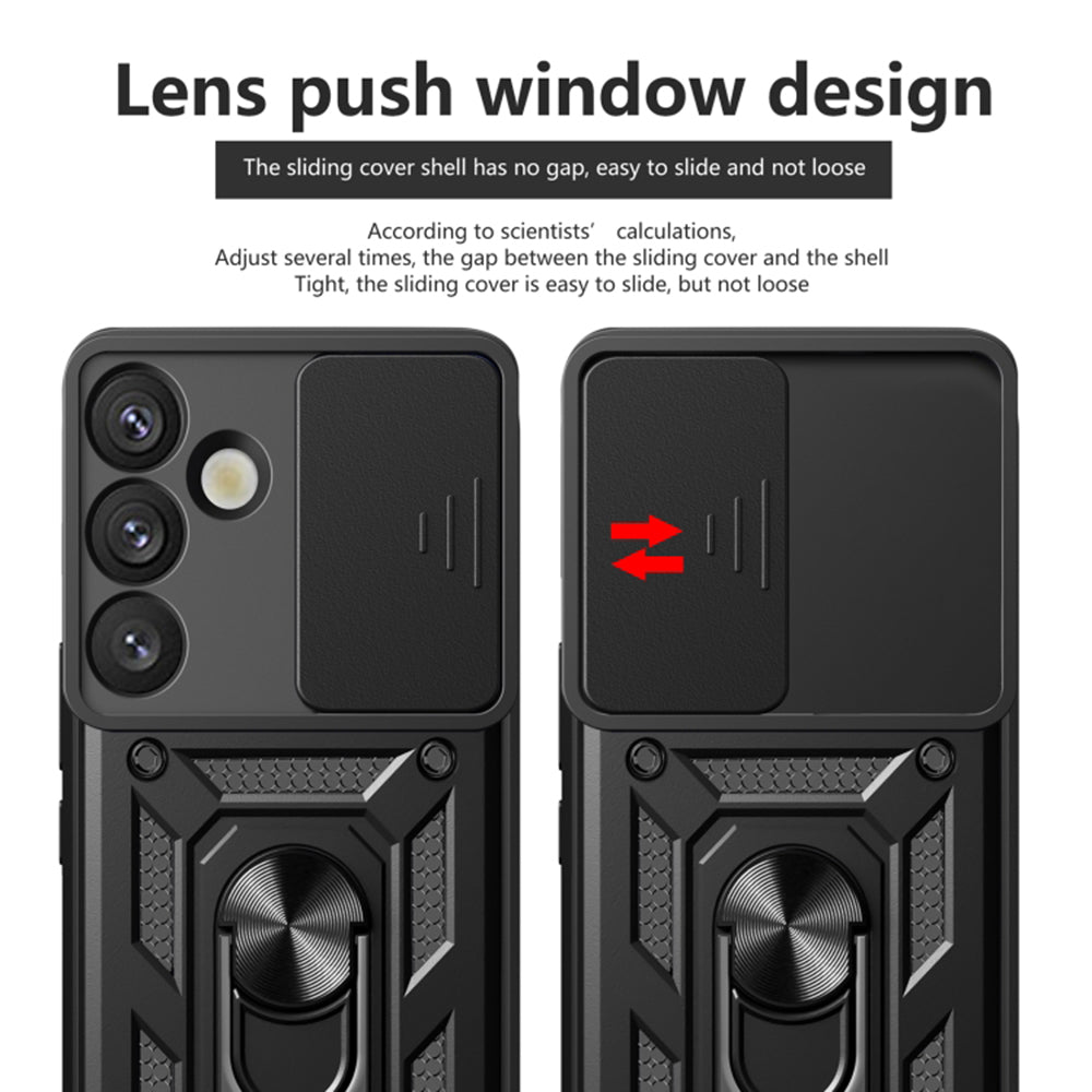 Case for Samsung Galaxy S25+ S936, Techsuit, CamShield, Black