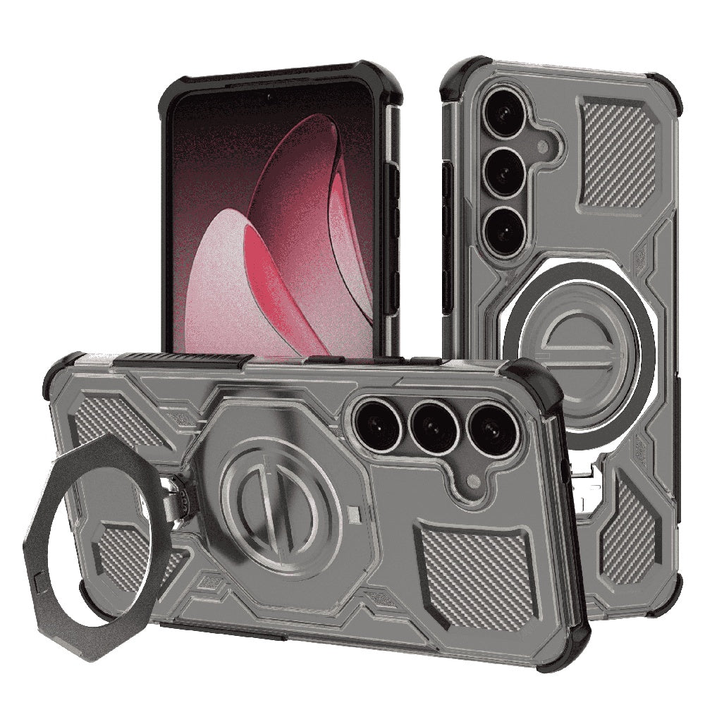 Funda para Samsung Galaxy S25+ S936, Techsuit, Carbon Shield Pro, Ahumado