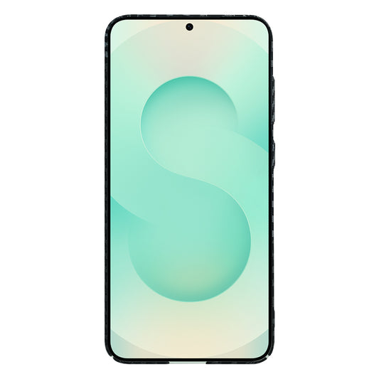 Funda para Samsung Galaxy S25+ S936, Techsuit, Carbonite FiberShell, Negra Gris