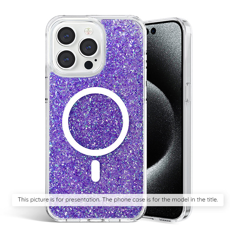 Case for Samsung Galaxy S25+ S936, Techsuit, Sparkly Glitter, Purple