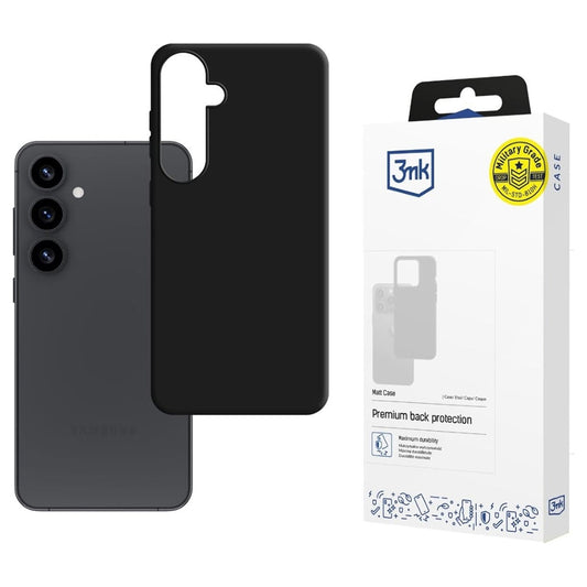 Funda para Samsung Galaxy S25 S931, 3MK, Negra Mate