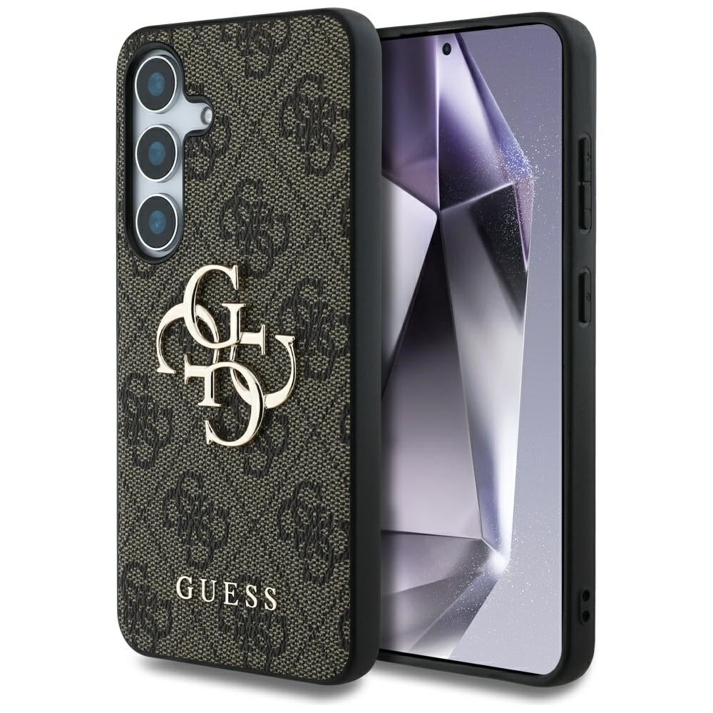 Funda para Samsung Galaxy S25 S931, Guess, 4G Big Logo, Marrón.