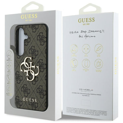 Funda para Samsung Galaxy S25 S931, Guess, 4G Big Logo, Marrón.
