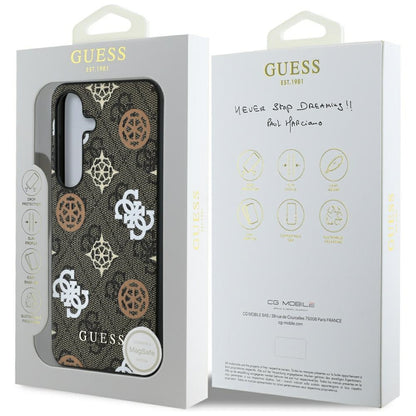 Funda para Samsung Galaxy S25 S931, Guess, 4G Peony, Marrón.