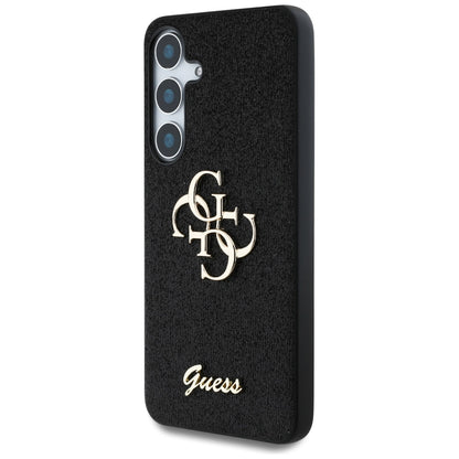 Case for Samsung Galaxy S25 S931, Guess, Glitter Big 4G Script, Black