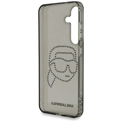 Funda para Samsung Galaxy S25 S931, Karl Lagerfeld, IML Rhinestones Karl's Head, Negra