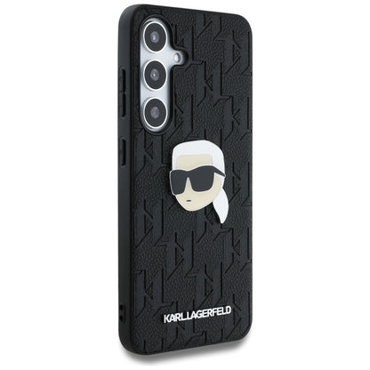 Funda para Samsung Galaxy S25 S931, Karl Lagerfeld, Monograma Karl's Head, Negra