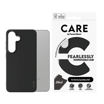 Funda para Samsung Galaxy S25 S931, PanzerGlass, Care Fashionable, Negra.