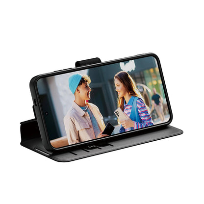 Funda para Samsung Galaxy S25 S931, PanzerGlass, Care Feature Kickstand Wallet, Negra
