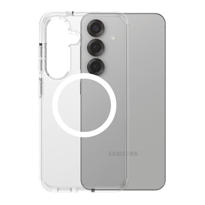 Funda para Samsung Galaxy S25 S931, PanzerGlass, Care Urban Combat, Transparente Blanca