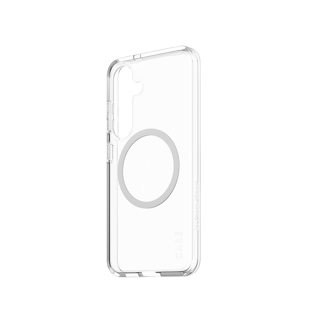 Funda para Samsung Galaxy S25 S931, PanzerGlass, Care Urban Combat, Transparente Blanca