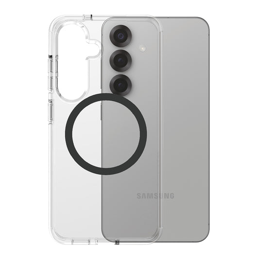 Funda para Samsung Galaxy S25 S931, PanzerGlass, Care Urban Combat, Transparente Negra