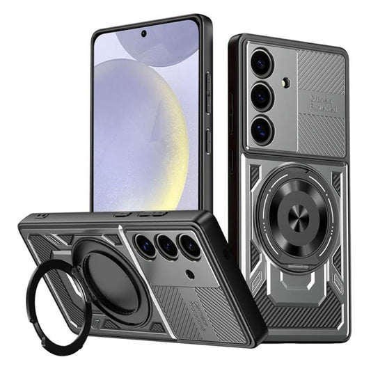 Funda para Samsung Galaxy S25 S931 / S24 S921, Techsuit, RuggedCam, Gris