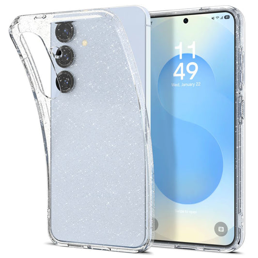 Funda para Samsung Galaxy S25 S931, Spigen, Liquid Crystal Glitter, Transparente ACS08997