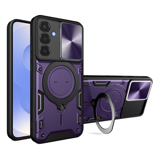 Funda para Samsung Galaxy S25 S931, Techsuit, CamGuard Pro, Morado