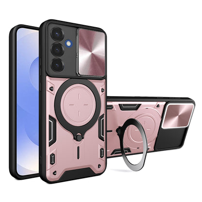 Funda para Samsung Galaxy S25 S931, Techsuit, CamGuard Pro, Rosa Dorado