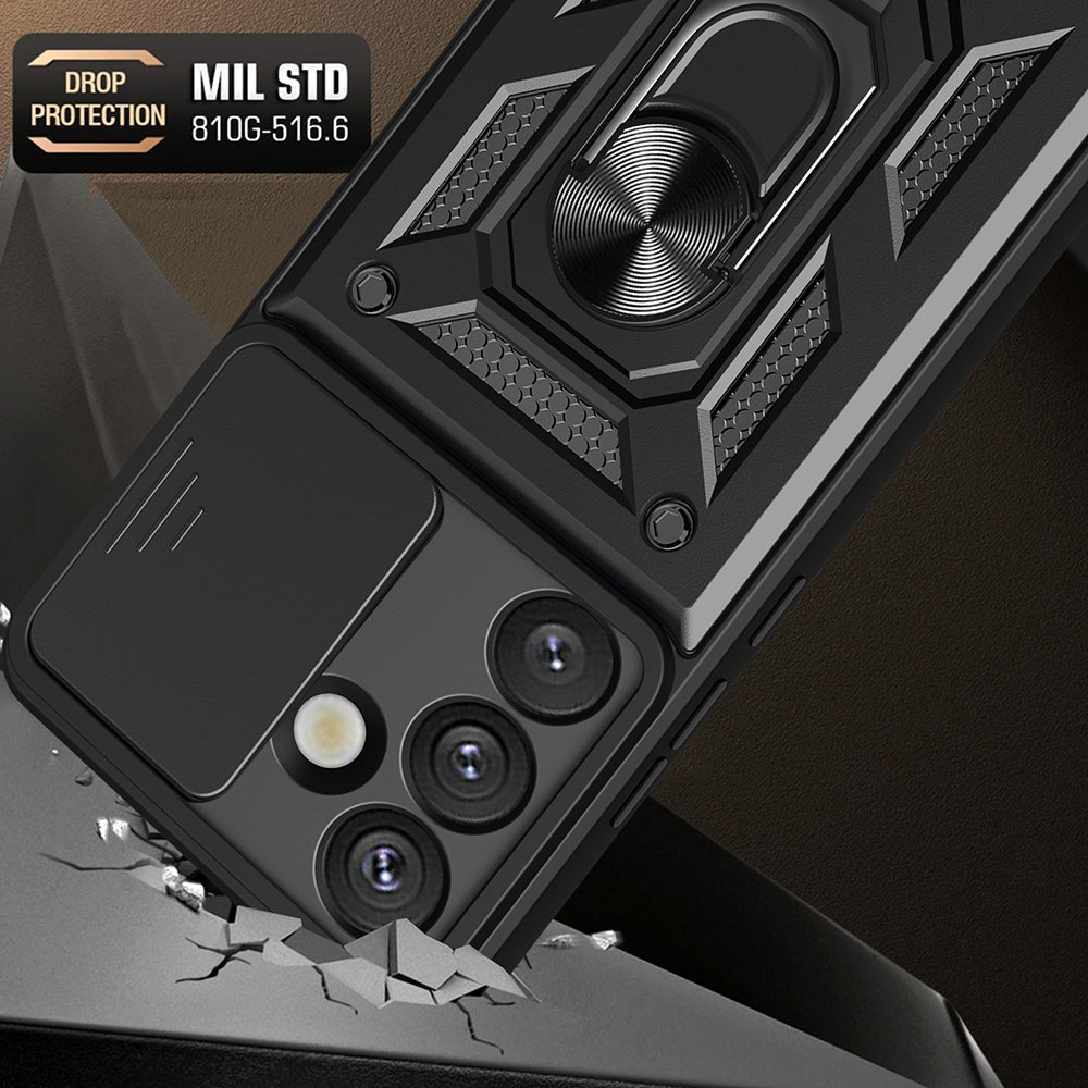 Funda para Samsung Galaxy S25 S931, Techsuit, CamShield, Negra