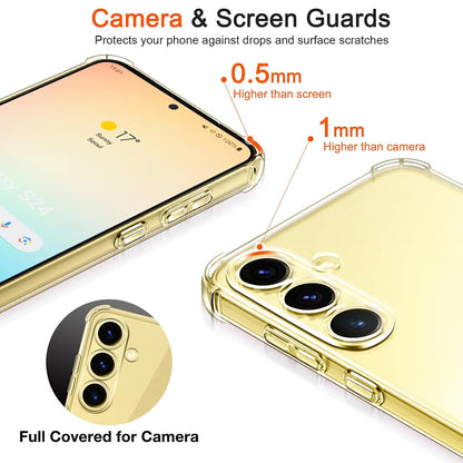 Funda para Samsung Galaxy S25 S931, Techsuit, Antigolpes Transparente, Transparente
