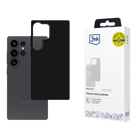 Funda para Samsung Galaxy S25 Ultra S938, 3MK, Silicona, Negra