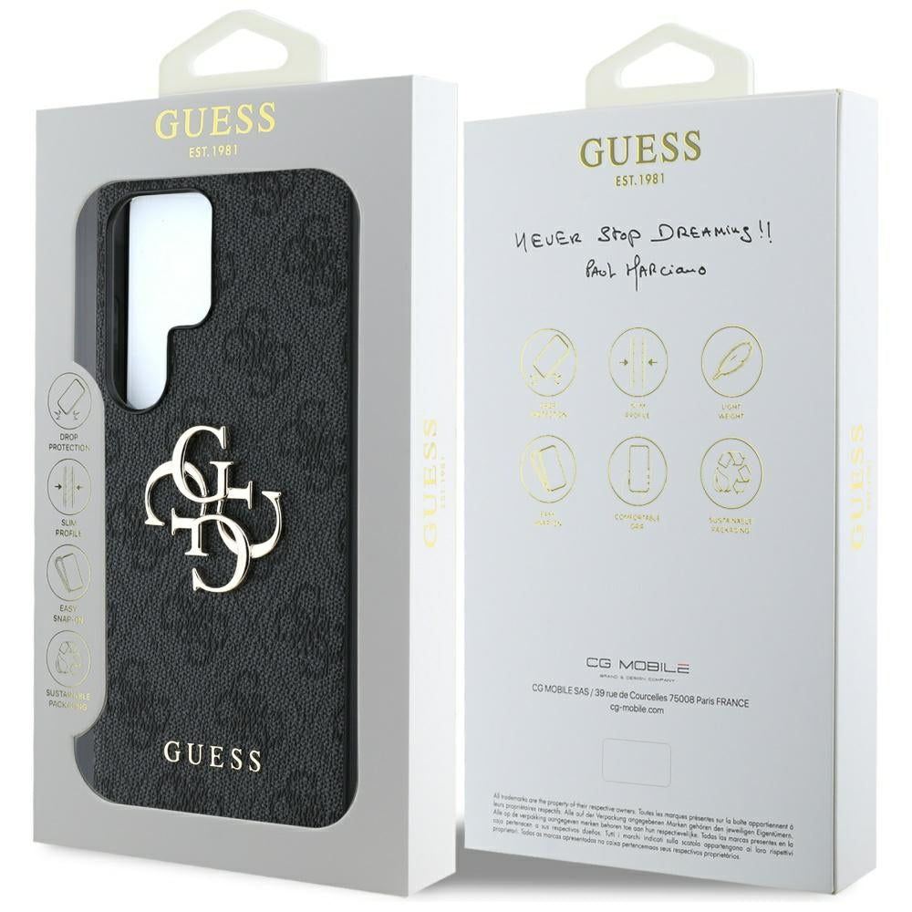 Funda para Samsung Galaxy S25 Ultra S938, Guess, 4G Big Logo, Negra