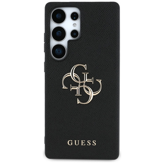 Funda para Samsung Galaxy S25 Ultra S938, Guess, 4G Grained Big and Classic Logo, Negra