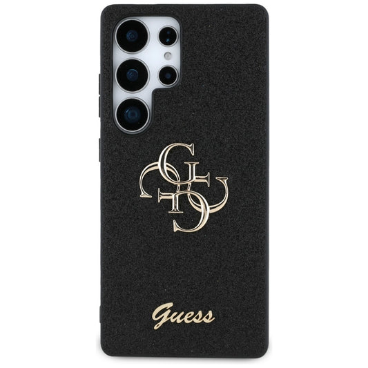 Funda para Samsung Galaxy S25 Ultra S938, Guess, Glitter Big 4G Script, Negra