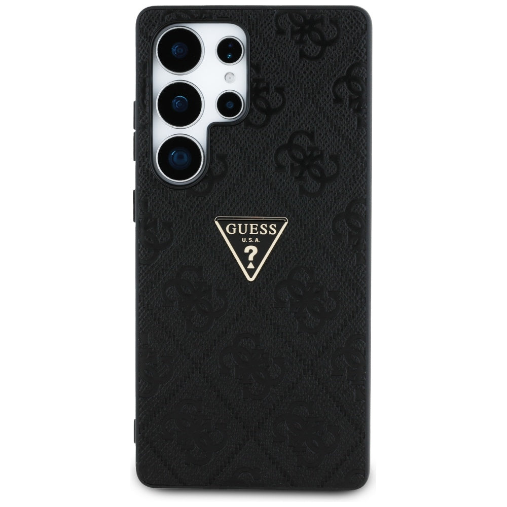 Funda para Samsung Galaxy S25 Ultra S938, Guess, Grained Hot Stamp 4G Triangle, Negra