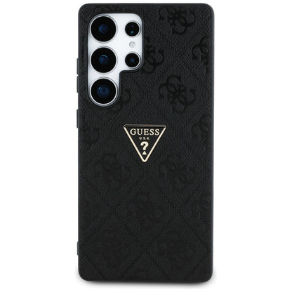 Funda para Samsung Galaxy S25 Ultra S938, Guess, Grained Hot Stamp 4G Triangle, Negra