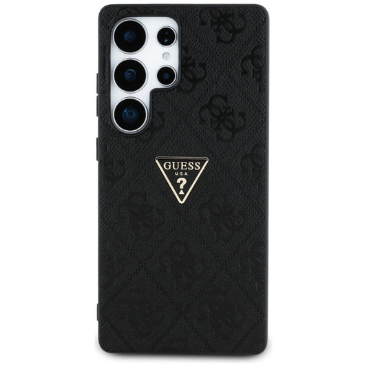 Funda para Samsung Galaxy S25 Ultra S938, Guess, Grained Hot Stamp 4G Triangle, Negra
