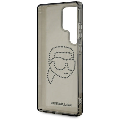 Funda para Samsung Galaxy S25 Ultra S938, Karl Lagerfeld, IML Rhinestones Karl's Head, Negra