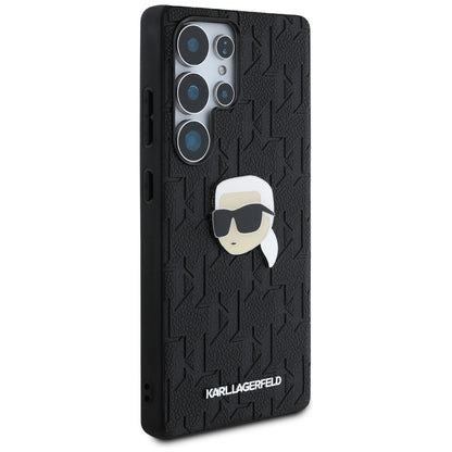 Funda para Samsung Galaxy S25 Ultra S938, Karl Lagerfeld, Monogram Karl's Head, Negra