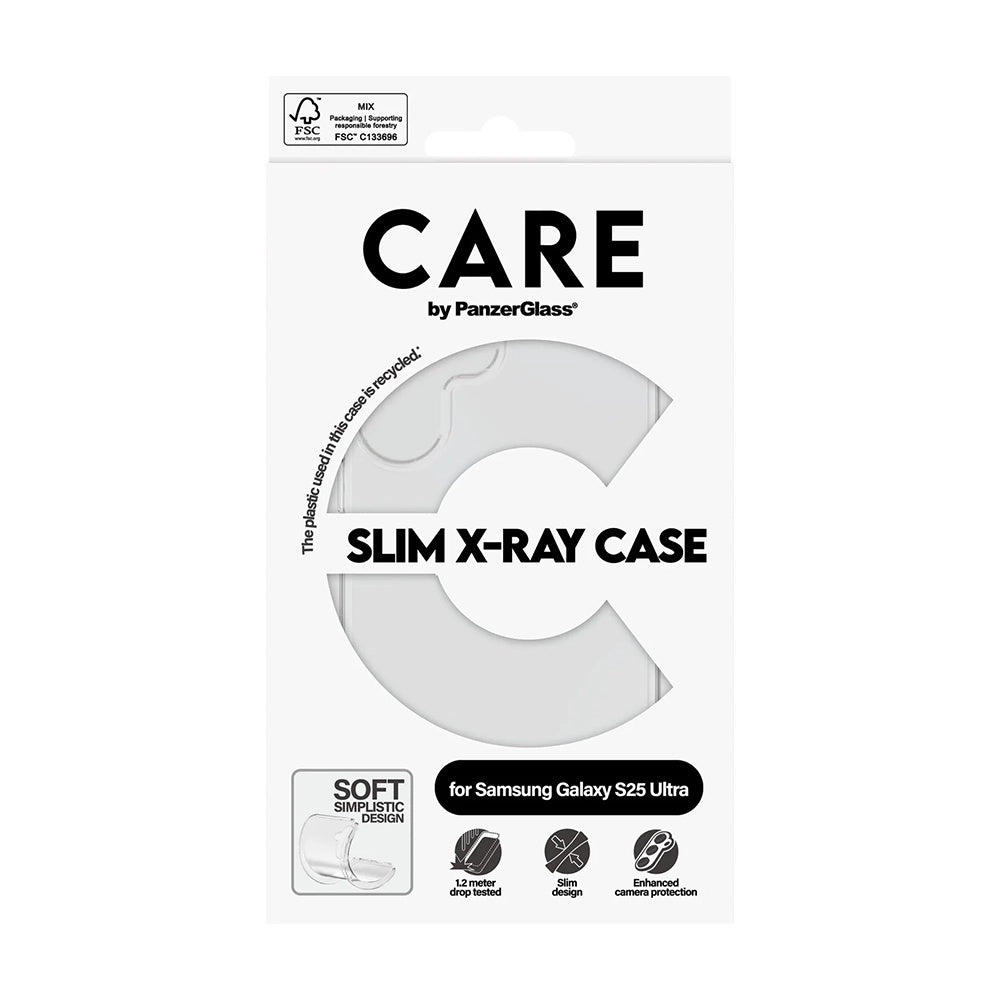 Funda para Samsung Galaxy S25 Ultra S938, PanzerGlass, Care Fashionable, Transparente