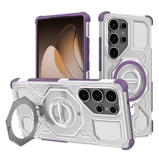 Case for Samsung Galaxy S25 Ultra S938, Techsuit, Carbon Shield Pro, Purple