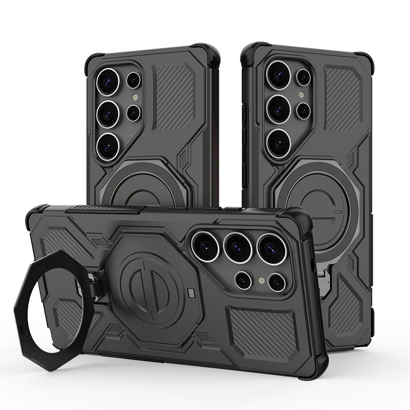Funda para Samsung Galaxy S25 Ultra S938, Techsuit, Carbon Shield Pro, Negra