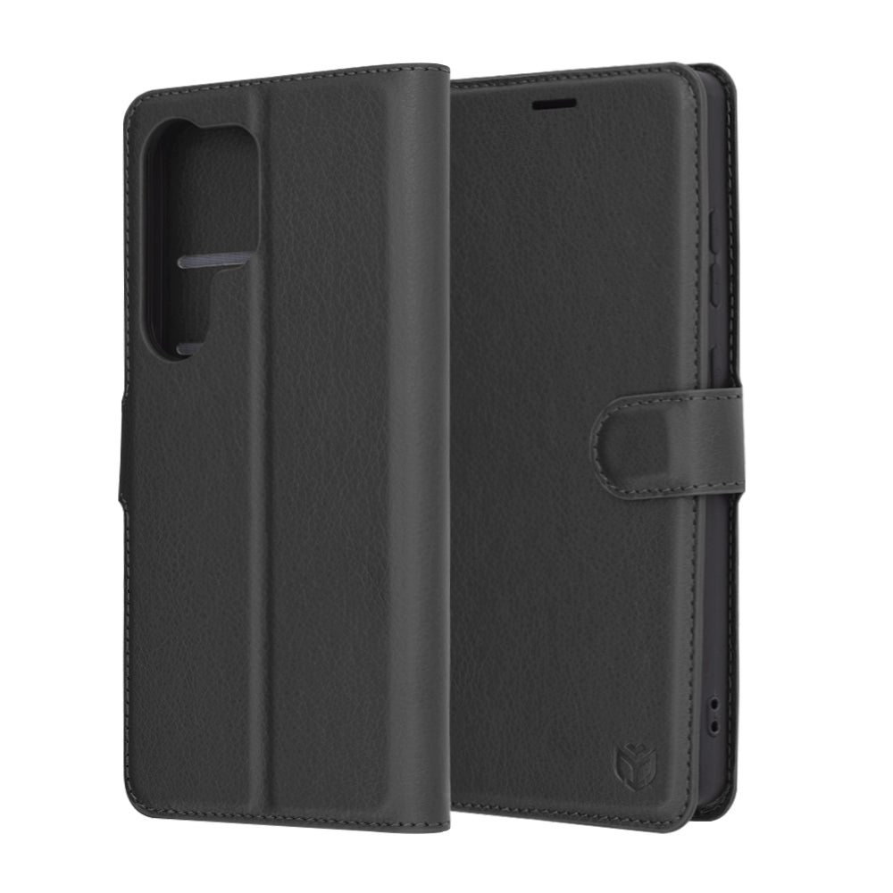 Funda para Samsung Galaxy S25 Ultra S938, Techsuit, Leather Folio, Negra