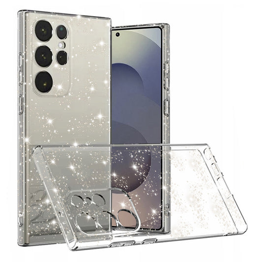 Funda para Samsung Galaxy S25 Ultra S938, Techsuit, SparkleSkin, Transparente