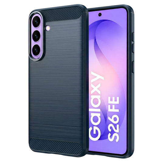 Funda para Samsung Galaxy S26 FE / S25 FE, Techsuit, Carbono, Azul
