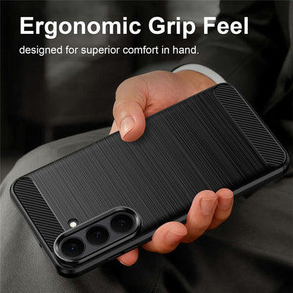 Funda para Samsung Galaxy S26 FE / S25 FE, Techsuit, Carbono, Azul