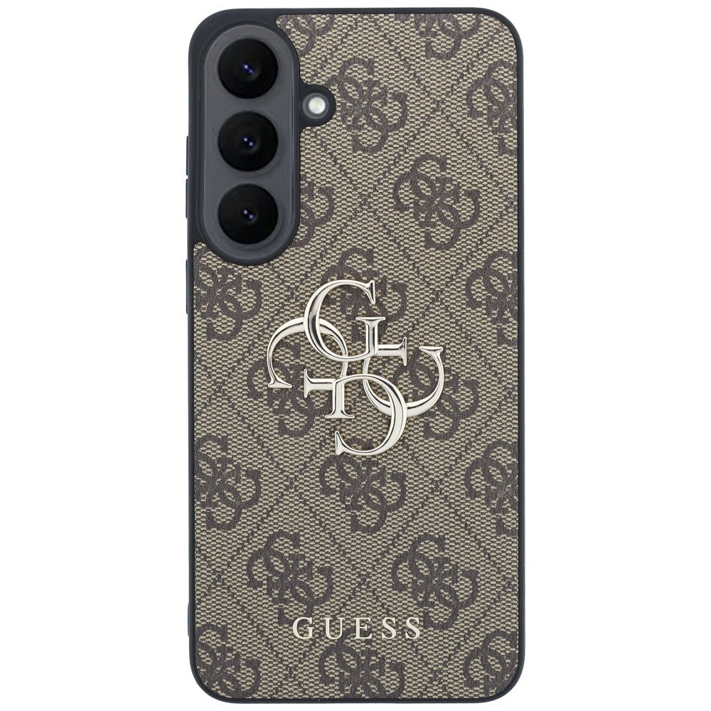 Case for Samsung Galaxy S26 FE S741, Guess, 4G Metal Logo, Brown
