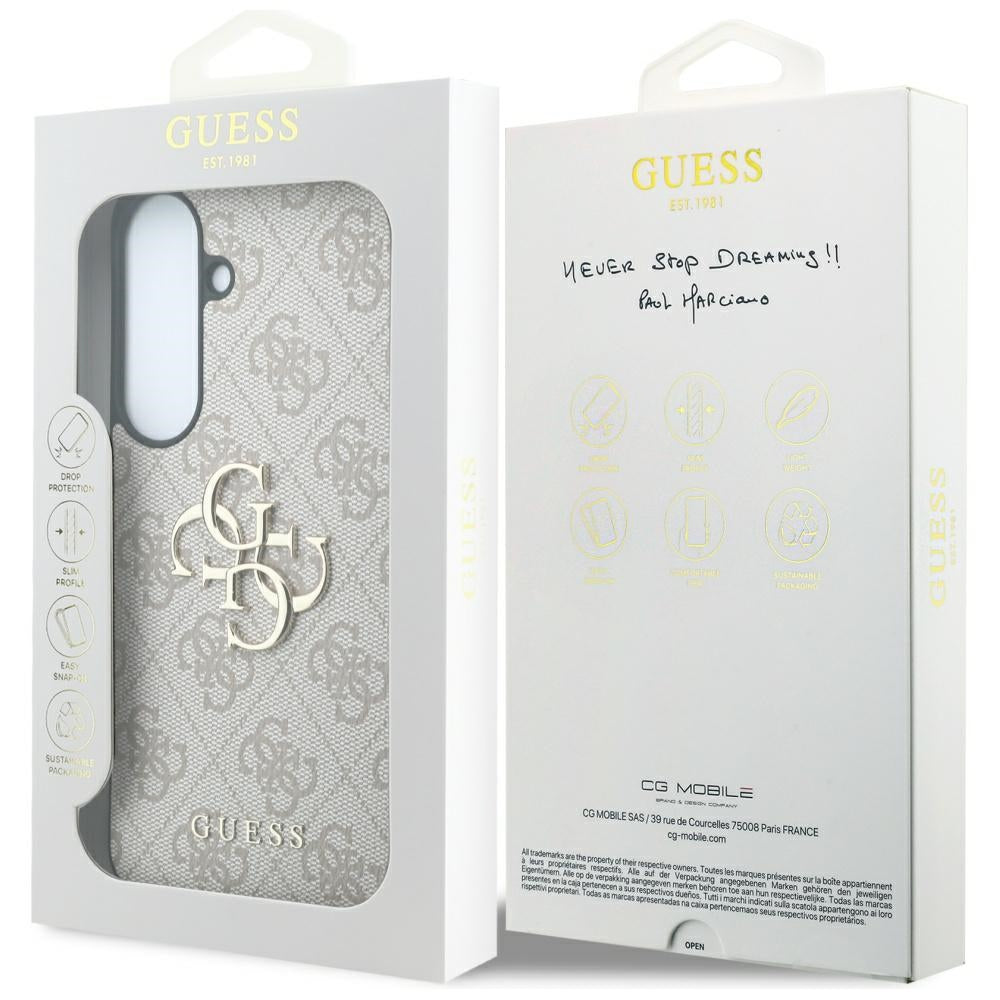Funda para Samsung Galaxy S26 FE S741, Guess, Logo Metálico 4G, Rosa
