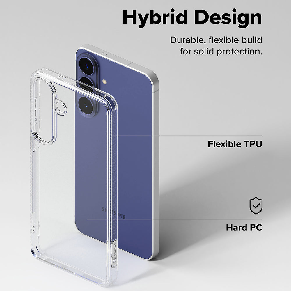 Funda para Samsung Galaxy S26 FE S741, Ringke, Fusion, Transparente