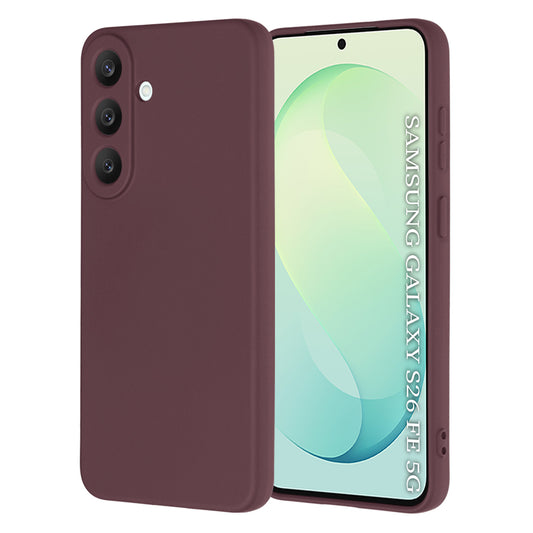 Funda para Samsung Galaxy S26 FE S741 / S25 FE, Techsuit, SoftFlex, color burdeos