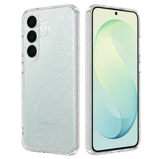 Funda para Samsung Galaxy S26 FE S741 / S25 FE, Techsuit, SparkleSkin, transparente