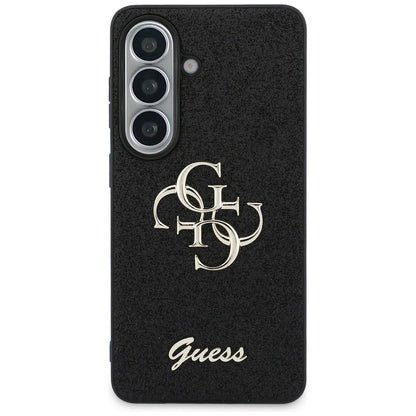 Funda para Samsung Galaxy S26 S942, Guess, Fixed Glitter Big 4G Metal Frame, Negra