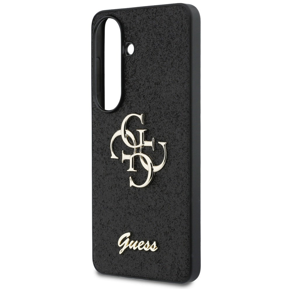 Funda para Samsung Galaxy S26 S942, Guess, Fixed Glitter Big 4G Metal Frame, Negra