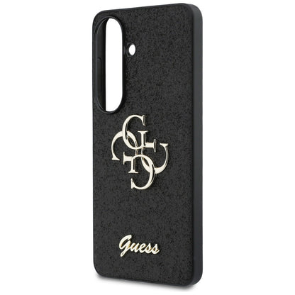 Funda para Samsung Galaxy S26 S942, Guess, Fixed Glitter Big 4G Metal Frame, Negra